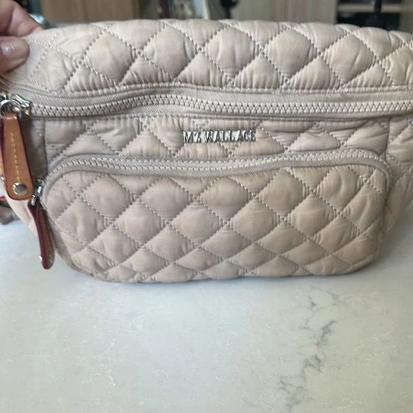 MZ Wallace Beige Quilted Metro Sling - Picture 5 of 5
